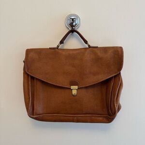 Vintage Coach Leather Business Briefcase - Made in USA